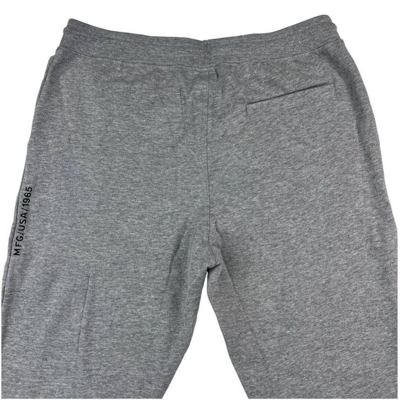 New Smith Men US XL Grey Sweet Pants Sport Casual Logo Joggers Elastic Waist - Picture 4 of 12